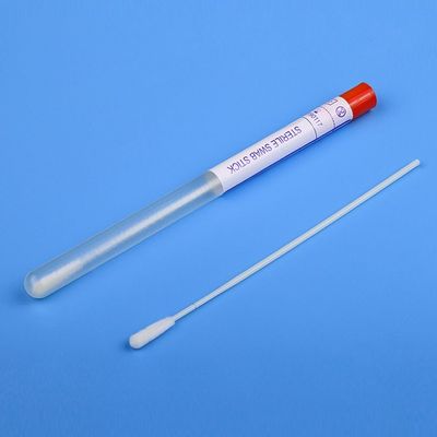 CM-FS913 लंबी ट्यूब / प्लास्टिक बैग डीएनए नमूनाकरण स्वाब के साथ नायलॉन झुंड स्वाब