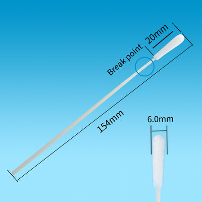 ABS हैंडल Nasopharyngeal Oropharyngeal Swab झुके हुए टेप स्वाब CM-FS916